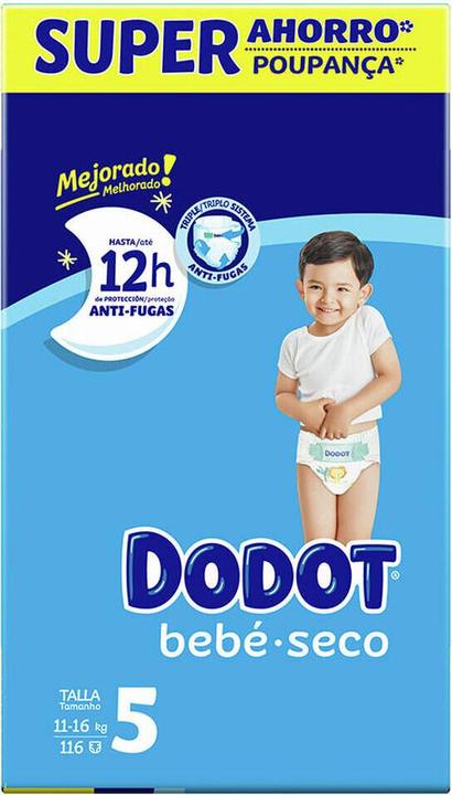 Produktbild Dodot ETAPAS talla 5 paÃ±ales 11-16 kg 116 u (Gr. 5, 116 Stück)