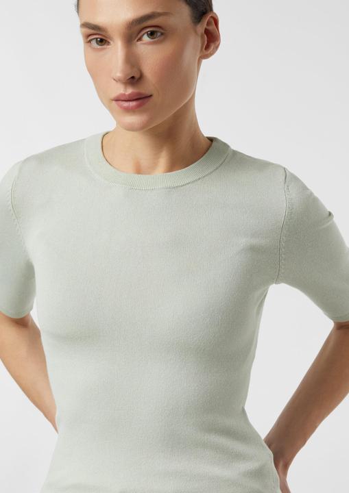 Produktbild Comma Strickpullover Kurzarmpullover im Slim Fit (42)