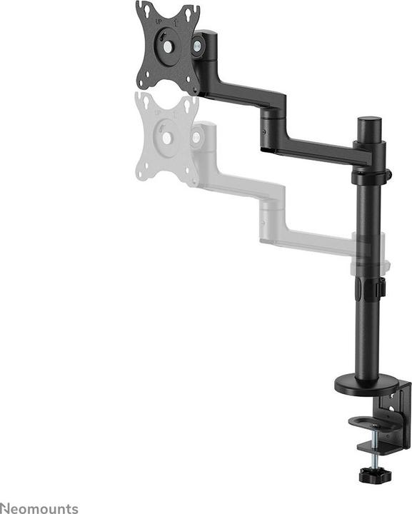 Produktbild Neomounts Tischhalterung 100x100 -8kg schwarz 17-27"/h?v/neig/schwenk/Klemme (Tisch, 27", 8 kg)
