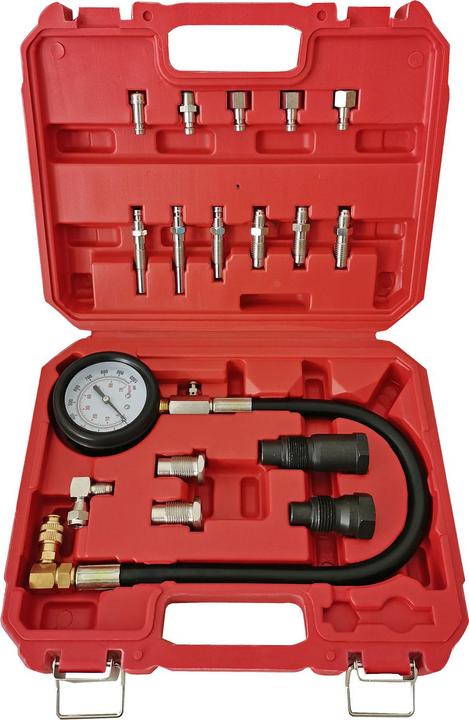 Produktbild Wiltec Kompressionsmessgerät 0-70 bar PKW/ LKW Dieselmotoren Set 21tlg.