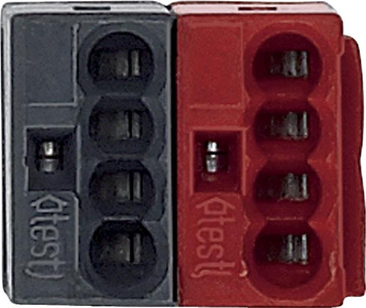 Actual product image Schneider Electric BUS CONNECTOR (50 pcs.), sort/rød