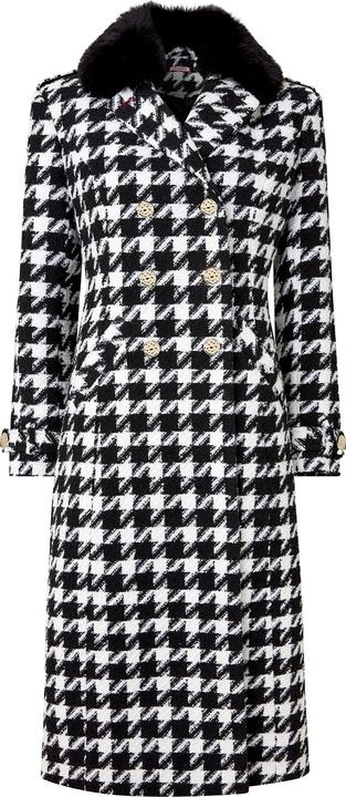 Produktbild Joe Browns Faux Fur Collar Dogtooth Check Coat (36, Hundemantel)