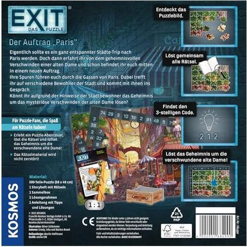 Produktbild Kosmos EXIT: Der Auftrag Paris (500 Teile)