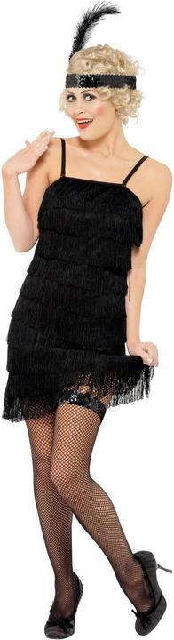 Actual product image Smiffys Womens/Ladies Deluxe Flapper Fringe Costume Set (XL)
