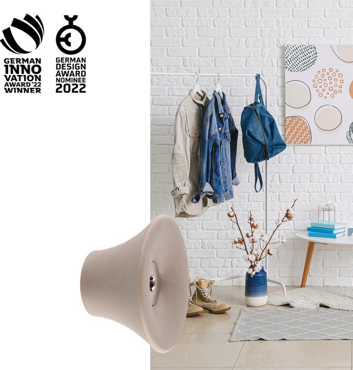 Actual product image Wagner System design yourself coat hook TULIP GH 0322 with 1 hook taupe, 1 pc.