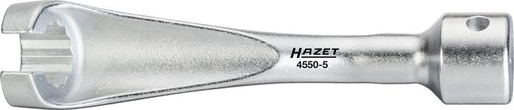 Image du produit HAZET Clé pour la conduite d'injection 4550-5 ∙ Carré creux 12,5 mm (1/2 pouce) ∙ Profil à 12 pans … (14 mm)