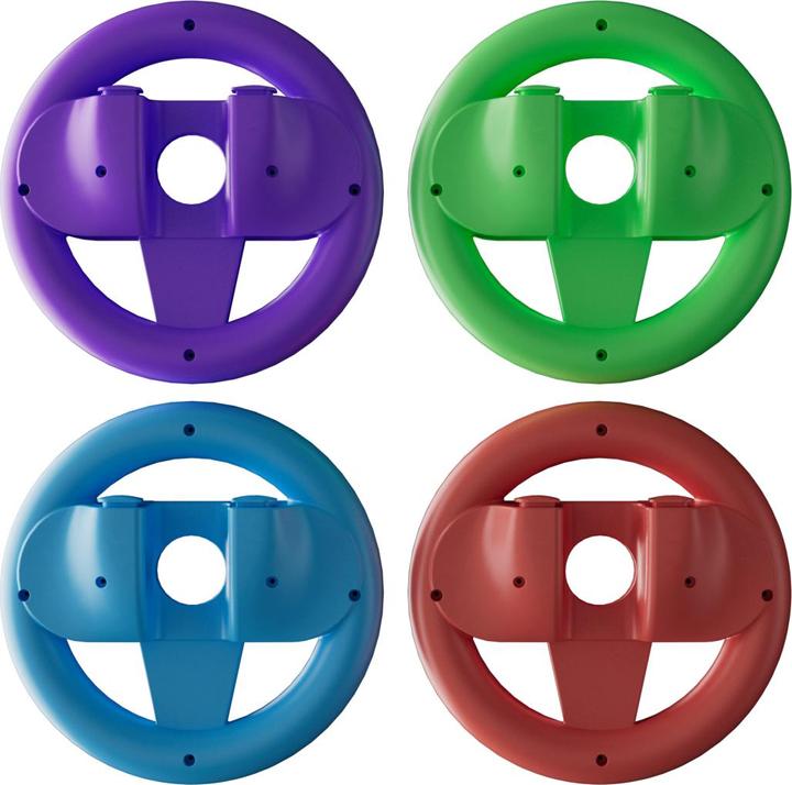 Actual product image Oniverse 4er-Set Racing-Lenkräder für Nintendo Switch™ & Switch 2™ - Gaming-Zubehör (Switch 2, Switch OLED, Switch)