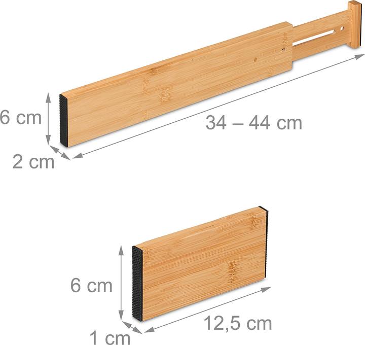 Actual product image Relaxdays 10-piece drawer divider set