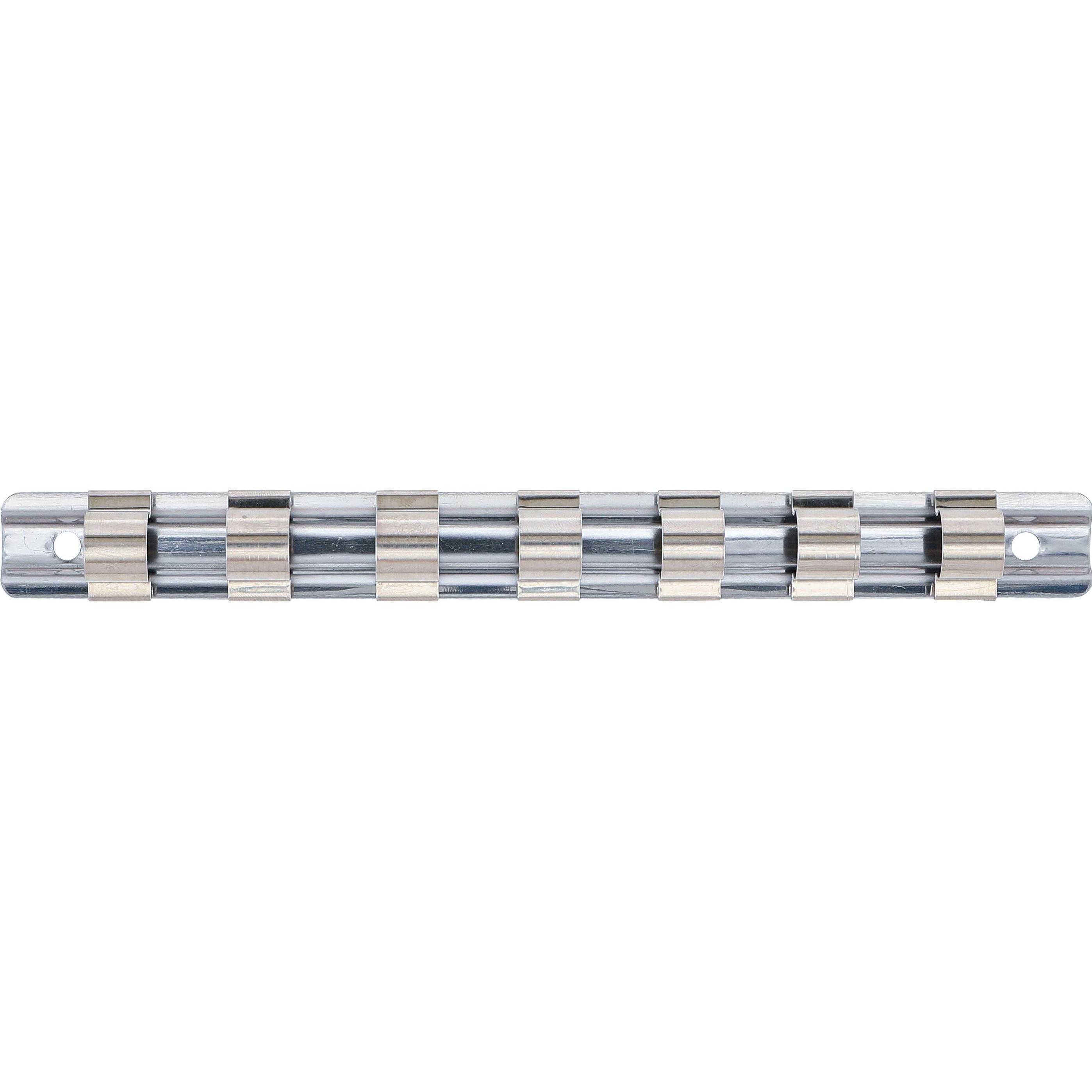 BGS, Dopsleutel + dopmoer, Clip-on rail met 7 clips 12.5 mm (1/2") (12,5 mm)