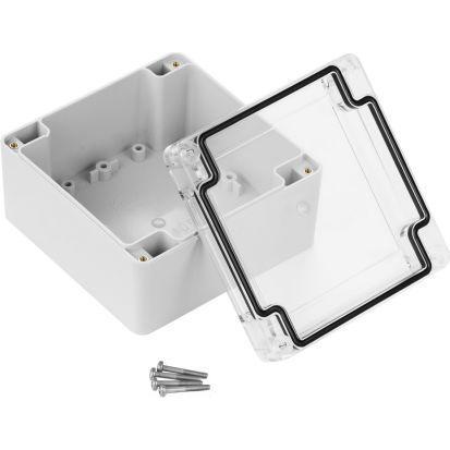 Rs Pro ABS Gehäuse, Grau, Aussenmass 105 x 105 x 60.1mm, IP67 (Gehäuse), Elektronikzubehör + Gehäuse, Grau