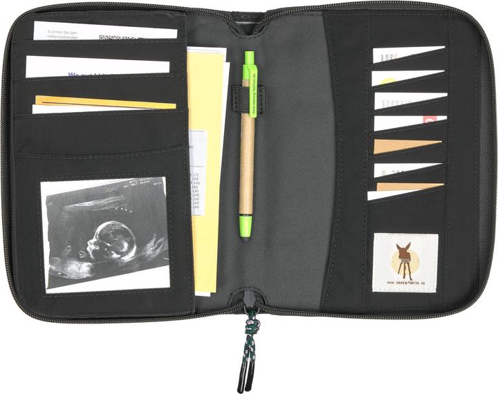 Actual product image Lässig Mutterpasshüllen Dokumenten-Tasche Mums Organizer - Black