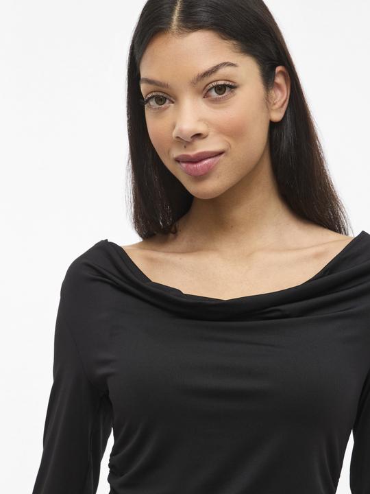 Immagine prodotto Vila VIKANA Wasserfall-Ausschnitt Oberteil mit langen Ärmeln (S)