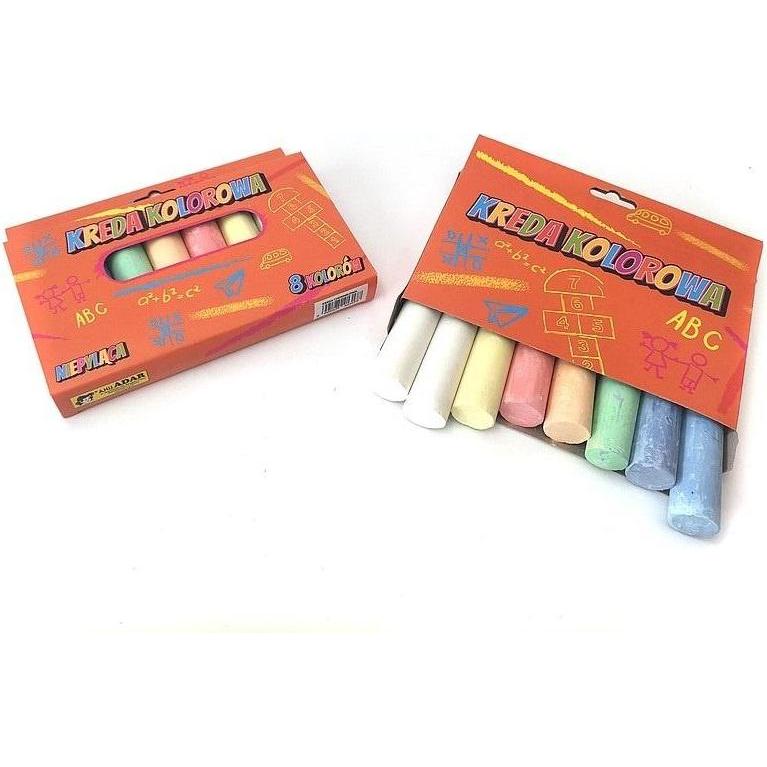 Adar, Pastelli, Gehwegkreide 8 Farben (8 x)