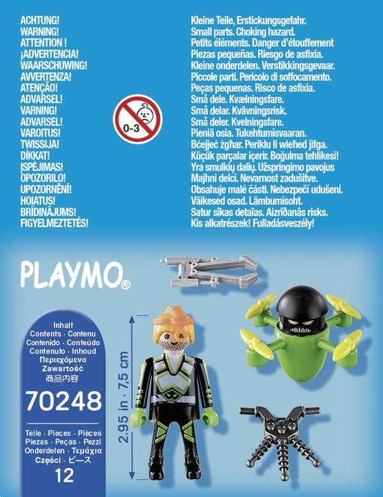 Produktbild Playmobil Agent mit Drohne (70248, Playmobil Special Plus)