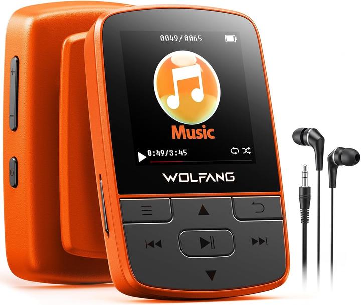 Wolfang MP3-Player mit Sportclip (64 GB)