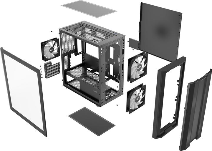 Produktbild Sama Gears S30, Black mATX Mid-tower Case (ITX, Micro ATX (mATX))