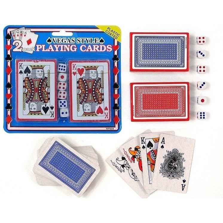 Adar Spielkarten 2 Decks + Würfel