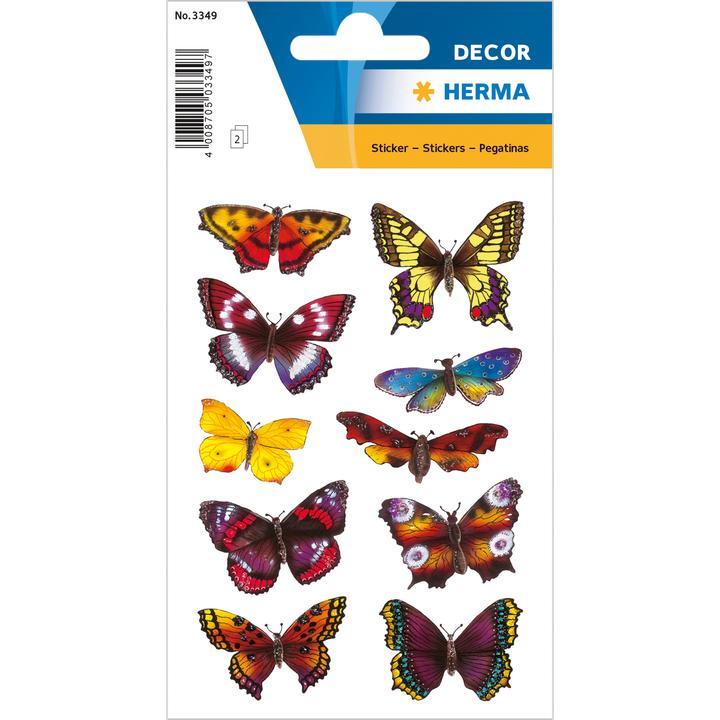 Actual product image HERMA Stickers butterflies