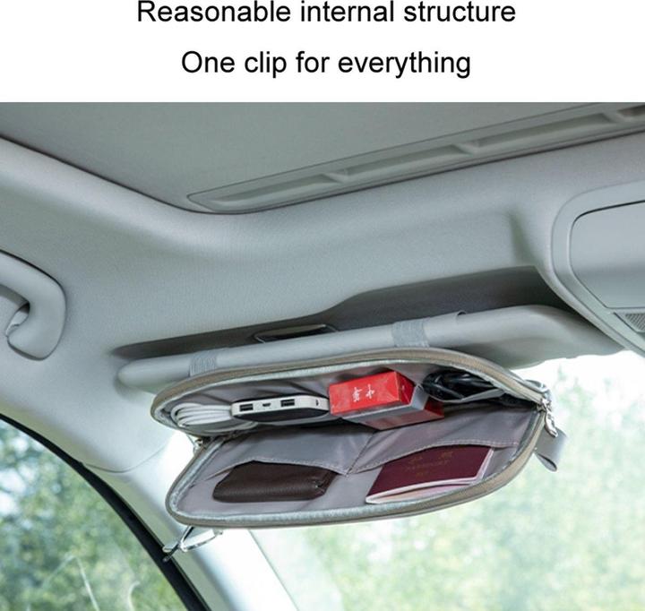 Produktbild König Design Sonnenblenden Organizer Auto Kfz Sonnenblendentasche Aufbewahrung Kreditkarten