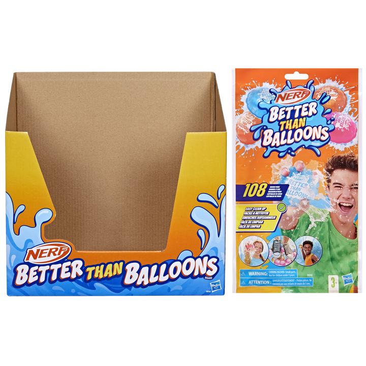 Image du produit Nerf Better than Ballons Core 108 pcs. présentoir de comptoir (1 x)
