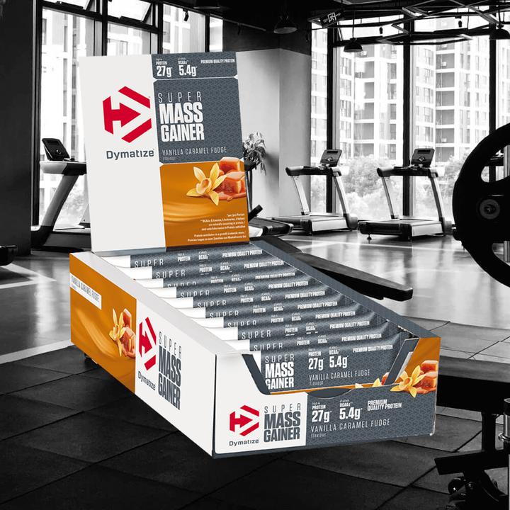Produktbild Dymatize Super Mass Gainer Bar (Vanille, Karamell, 10 Stk., 900 g)