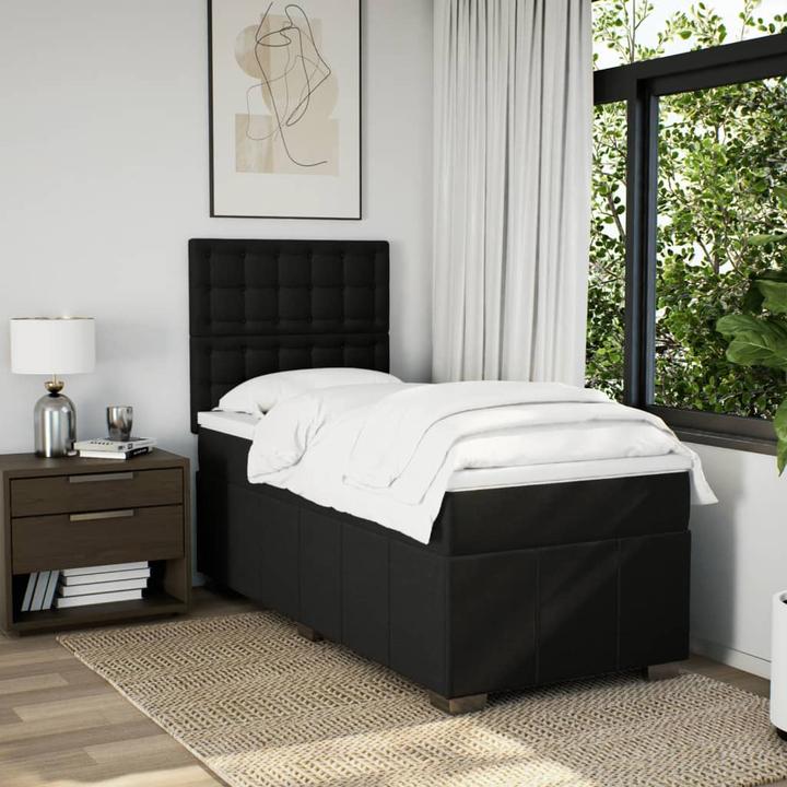 Produktbild vidaXL Bo x springbett mit Matratze 100 x 200 cm Stoff (100 x 200 cm)
