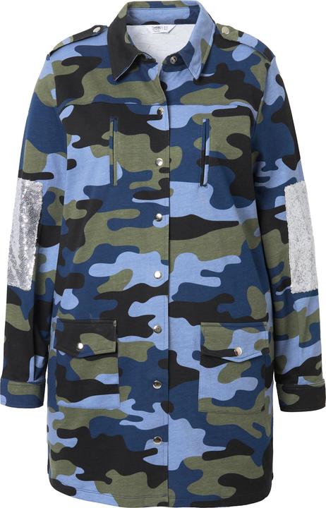 Actual product image Angel of Style Sweatshirt with camouflage and sequined patches (44)