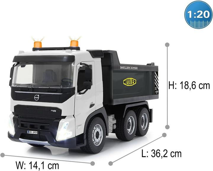 Immagine prodotto Jamara Dumper Volvo FMX Meiller 1:20 2.4GHz