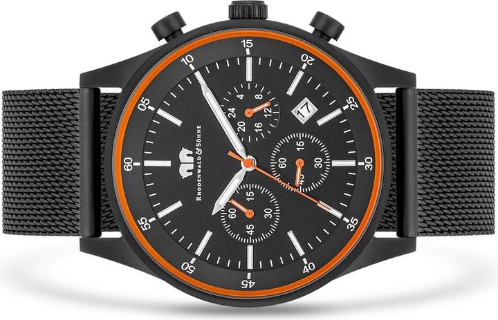 Produktbild Herren Chronograph Goodwill Edelstahl schwarz - 26523 (Chronograph, 43 mm)