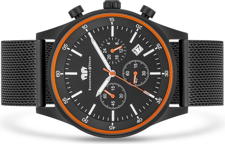 Produktbild Herren Chronograph Goodwill Edelstahl schwarz - 26523 (Chronograph, 43 mm)
