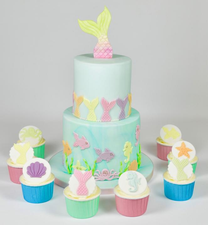 Actual product image FMM Sugarcraft Mermaid cookie cutter set of 2