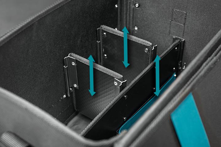 Actual product image Makita E-15394 Papildomai sutvirtintas įrankių krepšys su reguliuojamais skyriais. (20 pieces)