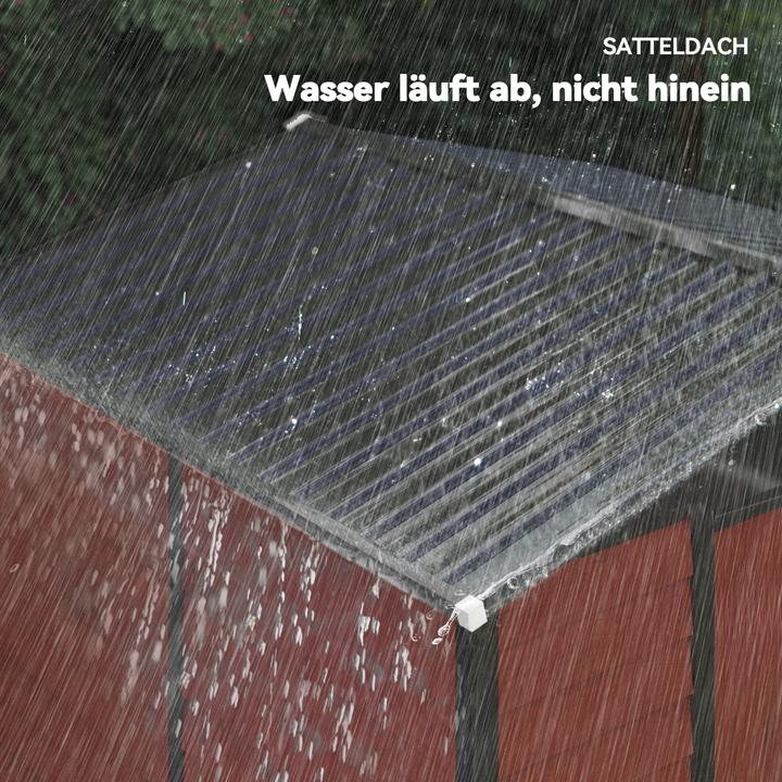 Produktbild Outsunny Gerätehaus Verzinkter Stahl Teak