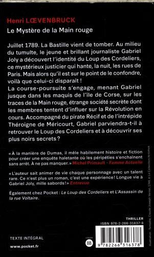 Image du produit Le mystère de la Main rouge : une nouvelle enquête de Gabriel Joly (Français, Loevenbruck Henri, 2024)