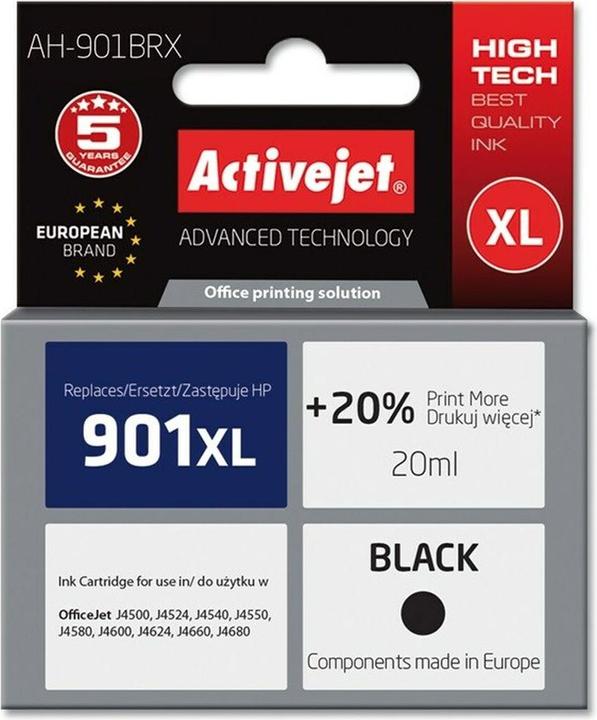 Activejet AH-C54 Premium version - 20 ml - Schwarz (BK)