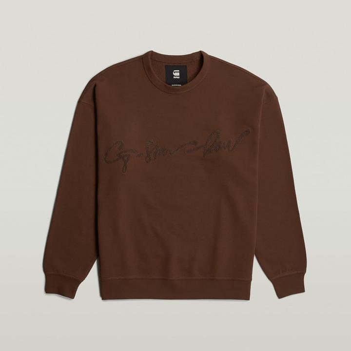 Produktbild G-Star Felpa Larga Chenille G-Script (XL)