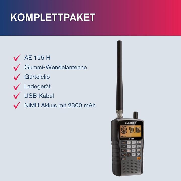 Produktbild Albrecht AE125H Funkscanner (10 km)