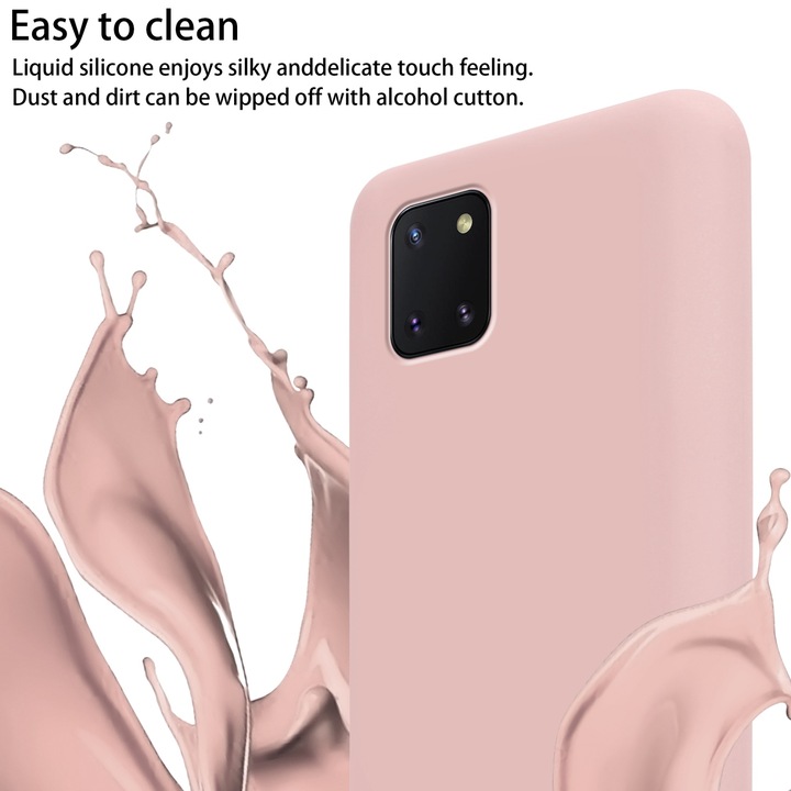 Actual product image Cadorabo Necklace Case Liquid TPU Handy Kette Liquid (Samsung Galaxy A81)