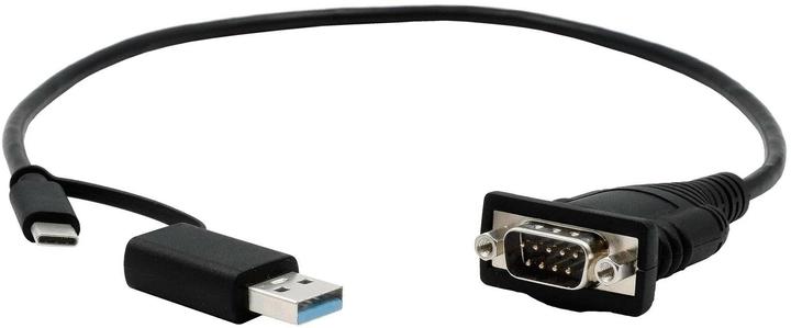 Exsys USB 2.0 with C+A connector to 1S serial RS-232 port, LED indicator, 0.5 metre cable (0.50 m)
