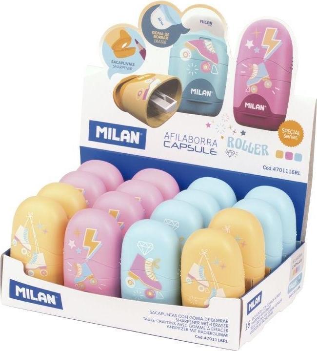 Immagine prodotto Teka Kapsel-Rollenspitzer und Radiergummi (16 Stück) MILAN