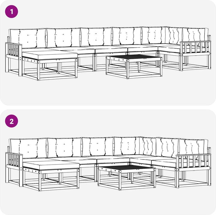 Produktbild vidaXL Outdoor-Sofa