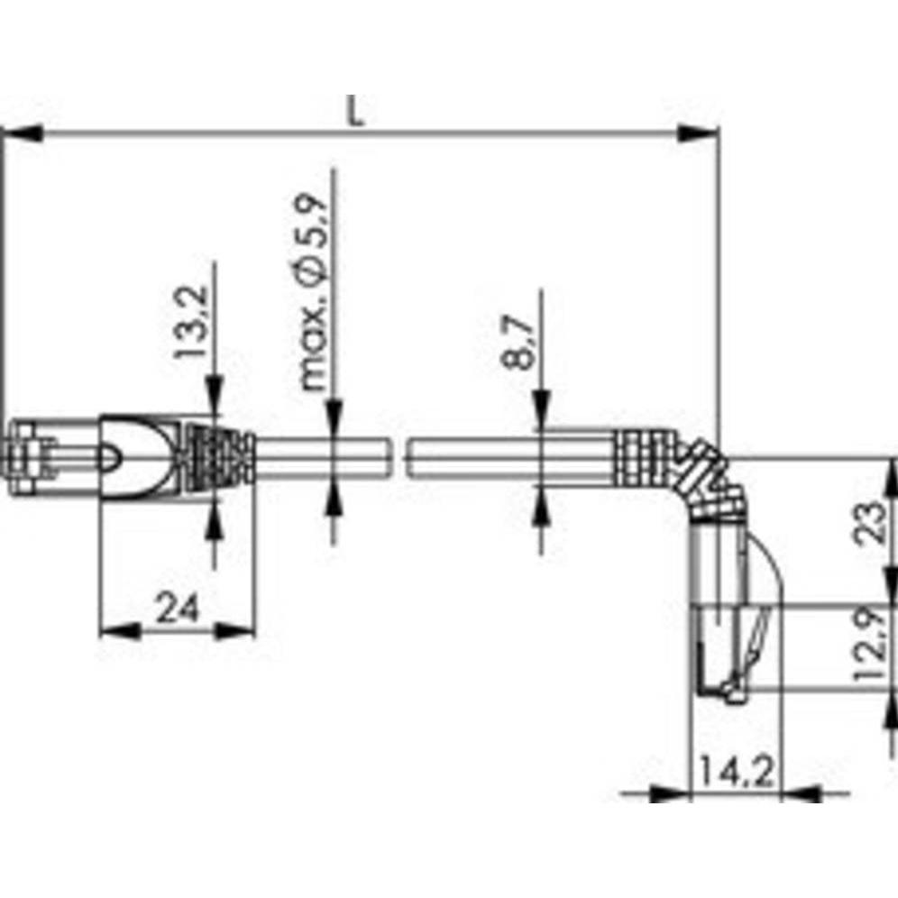 Thumbnail - Telegärtner MP8 FS 500 (S/FTP, CAT6a, 1 m), Netzwerkkabel