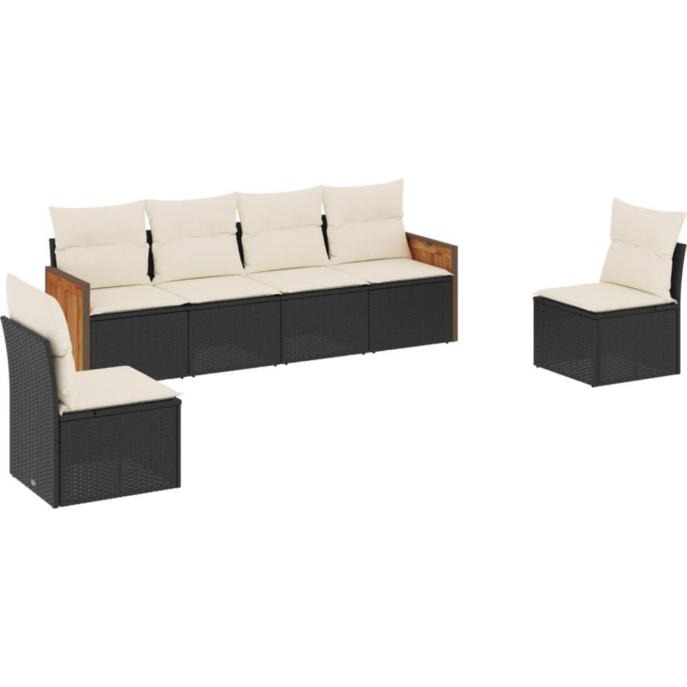 VidaXL, Gartenlounge, 10-tlg. Garten-Lounge-Set mit Kissen