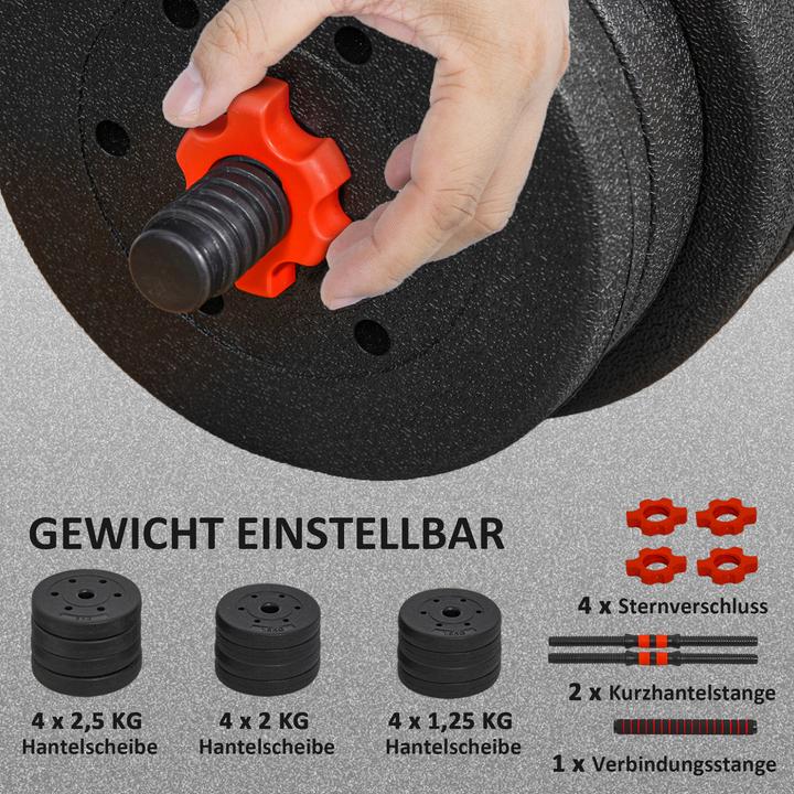 Image du produit Homcom Hantelnset Kunststoff Schwarz