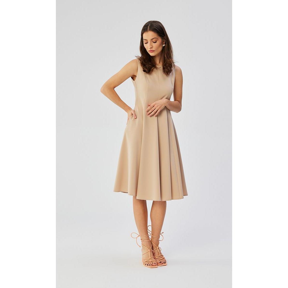 Stylove, Damen, Kleider, Alltagskleid, Beige, (XXL)