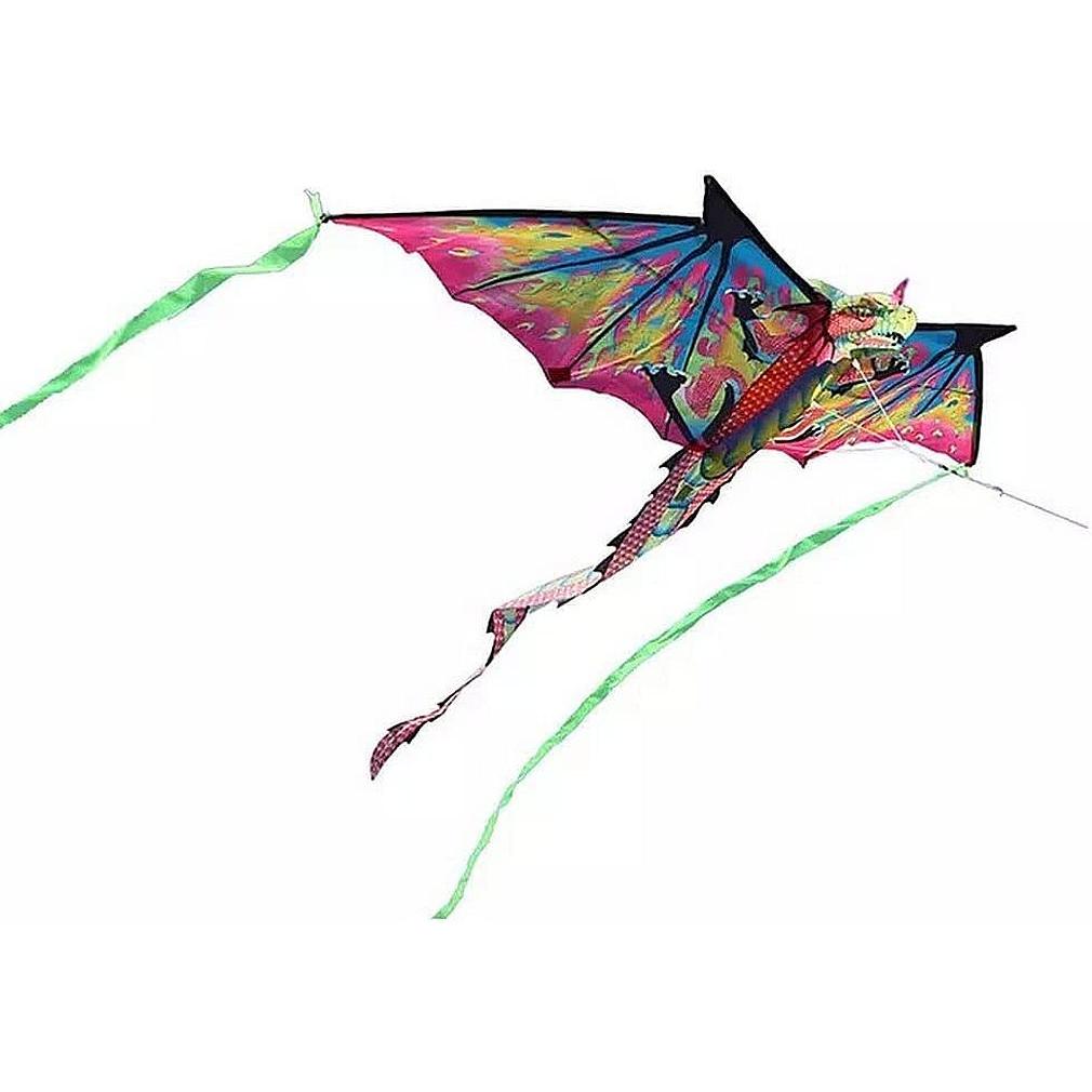 Bdt Drachen, Einleiner, Kite für Kind und Erwachsene *Phönix* inkl. 30m Leine 130x110cm