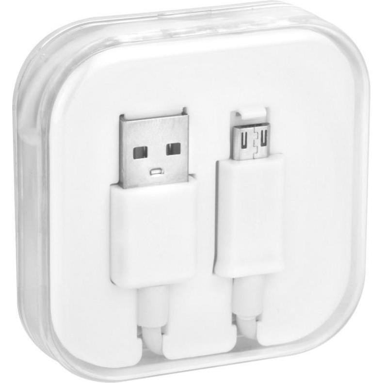 Partner Telecom Cable OEM Cable USB A to Micro USB 1A BOX 1 m white (1 m), Cavo USB