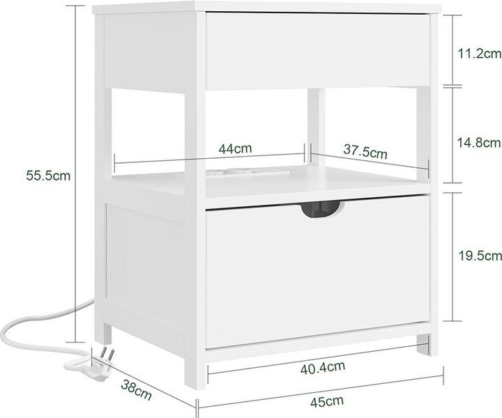 Produktbild SoBuy FRG258-II-E-W (38 x 45 x 55 cm)