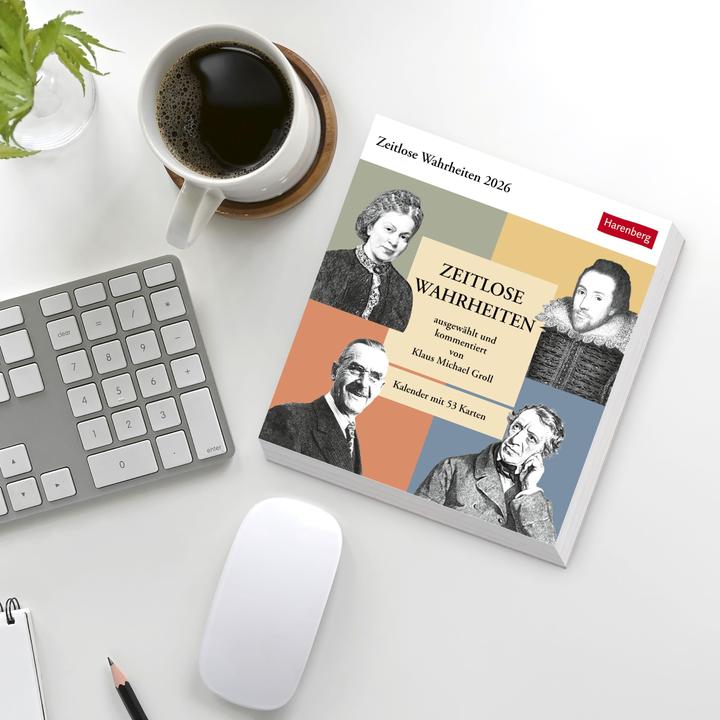 Produktbild Harenberg Zeitlose Wahrheiten Postkartenkalender 2026 - Kalender mit 53 Karten, ausgewählt und kommentiert