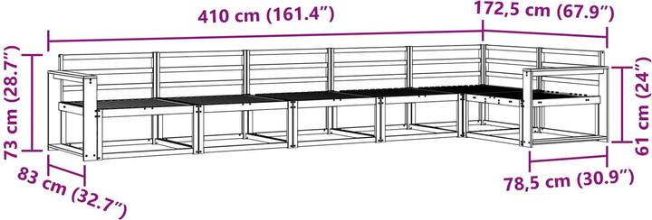 Produktbild vidaXL Outdoor-Sofa